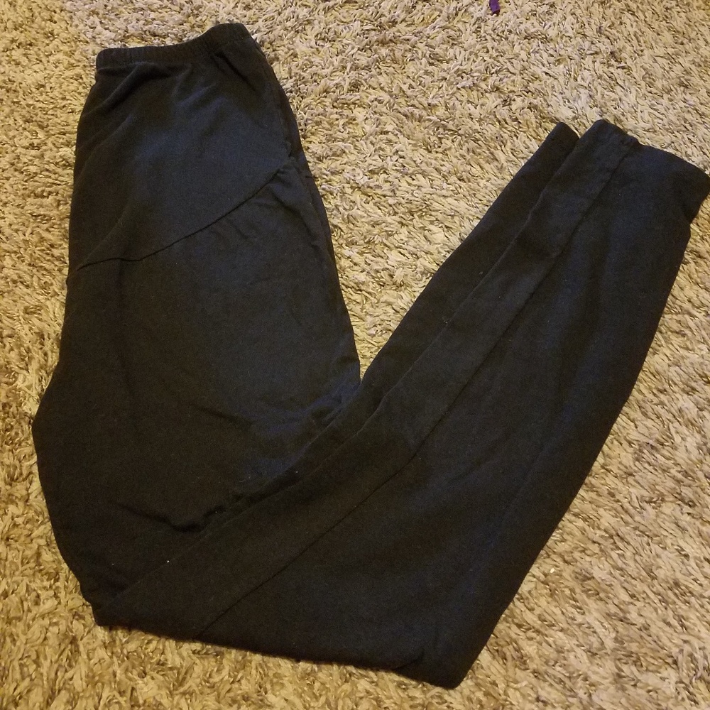 Black maternity leggings